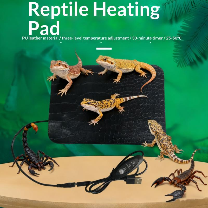 Reptile Heating Mat - Waterdichte reptielenwarmemat voor schildpadhagedis - Verstelbare