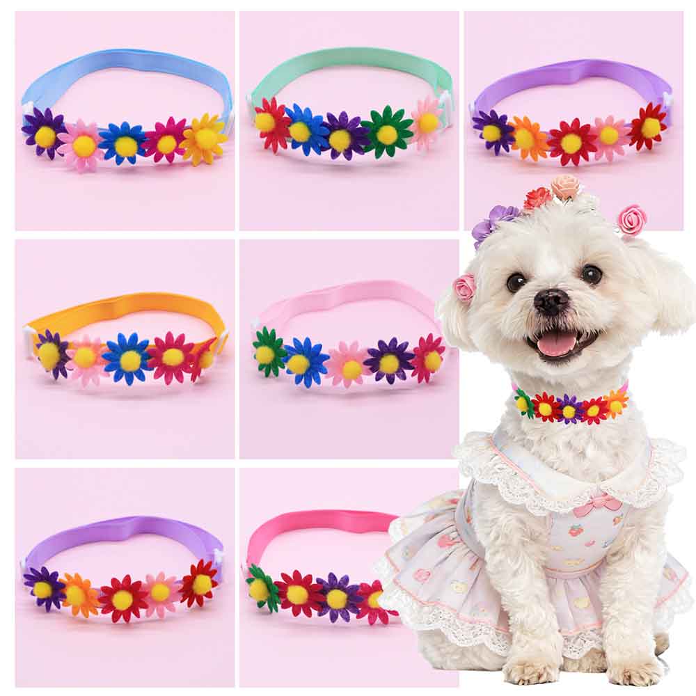 Pet Supplies Coupon - 50 STKS Kleurrijke Hond Strikjes Bloem