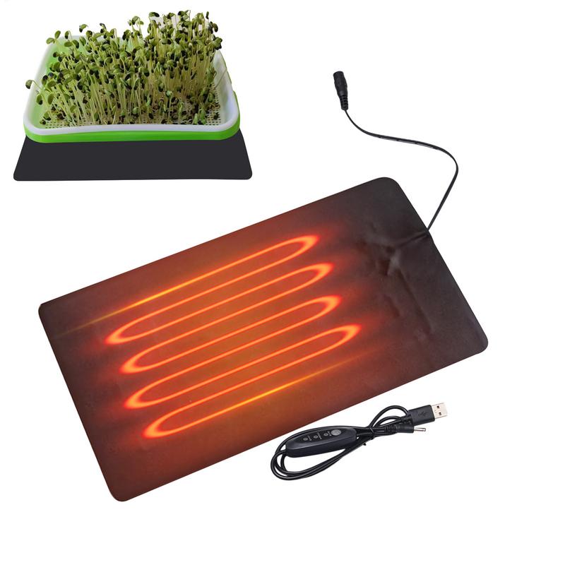 Reptile Heating Mat - Plantenwarmemat PVC Lederen Plantenverwarmingsmat Binnen USB