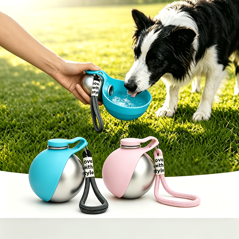 Pet Supplies Coupon - Hondenwaterfles RVS 285ml Draagbare Hondendrinkfles Lekvrije
