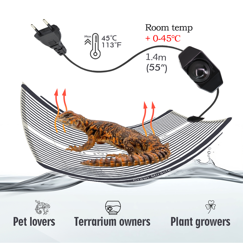 5W 15W 25W 35W Grafeen Reptiel - Reptile Heating Mat recensie en prijs