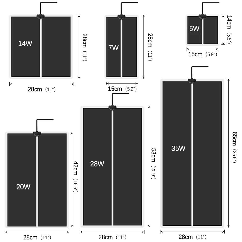 35W-5W Zaden Zaailingen Plant  - Reptile Heating Mat recensie en prijs